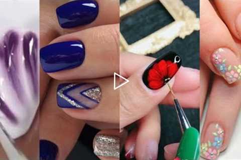 Simple Satisfying Nail Art Designs Tutorial | Beautiful Nails For Lady Girls |Simple Nail Art Trendy