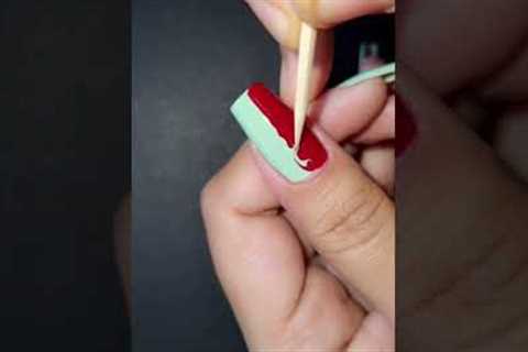 Easy nail Art using bad company nail polish #nailart #reels